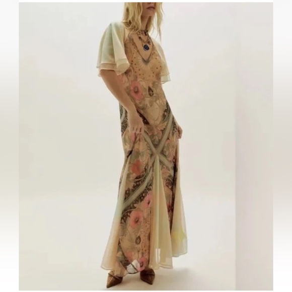 Free People Celestial Nights Fairy Combo Maxi Dress NWT Size XS - Picture 4 of 15